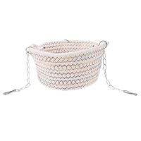 Tiardey Extra große Rattenhängematte für den Käfig, geflochtener Korb, Hängehängematte für Ratten, Frettchen Eichhörnchen Chinchillas, Kuschelschlafbett, Versteck für 2–3 Erwachsene Ratten, 15 x 8 cm