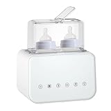 Nourrir la nuit 10 fois plus facile : les nouveau-nés doivent être nourris facilement la nuit. Notre chauffe-biberon dispose d'une fonction de température constante de 24 heures qui chauffe l'eau dans la bouteille uniformément à une température préréglée et maintient au chaud afin que bébé puisse le boire lorsqu'il a faim, et il est pratique de rincer le lait à tout moment. Même les nouveaux parents peuvent y faire face.