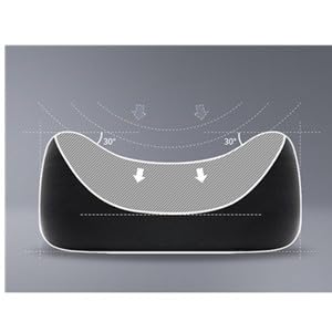 Image of Car Neck Rest Pillow for Head Rest Memory Foam Neck Support, Car Pillows and Cushions for Head & Neck Support in Travel for All Car Support (Combo Grey)