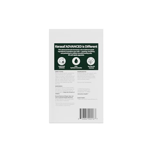 Image of Kerasal Restore & Repair Nail Care Brush, Healthier Looking Nails, 0.43 oz | Nail repair with Urea, Lactic Acid and Tea Tree Oil helps improve damaged nail appearance and smooth uneven texture.