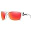 Matte Clear Frame-red Mirror Lens