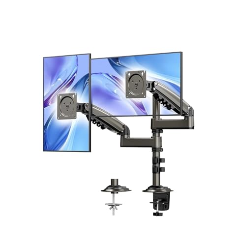 Support double moniteur 17-32 pouces NBYGSC à ressort à gaz pour bureau