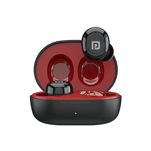 Portronics Harmonics Twins S3 Smart TWS Bluetooth 5.2 Earbuds with 20 Hrs Playtime, 8 MM Drivers, Lightweight Earbuds