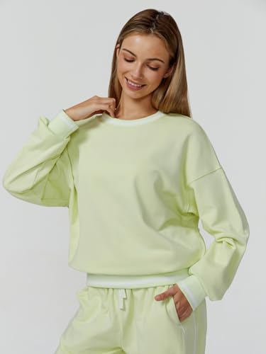 OMEWEE Sweatsuits women 2 piece outfit Batwing Sleeve Sweatshirts and pants Running Tracksuits Sets green XL — view 2