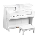 Accesorios para casas pequeñas: el diseño tradicional con excelente mano de obra hace que el mini instrumento musical sea atractivo, modelo de mini piano