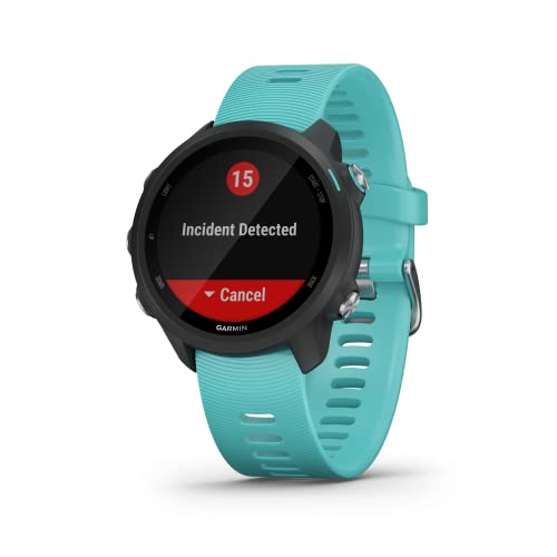 Monitor Cardíaco de Pulso com GPS Garmin Forerunner 245 Music Preto e Aqua EU