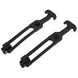 Cabilock 2pcs Rubber T-Handle Draw Latches with Elastic Shock Absorption for Toolboxes and Golf Carts, Flexible T-Handle Hasp Locks, Sturdy Rubber Material for Industrial Hardware
