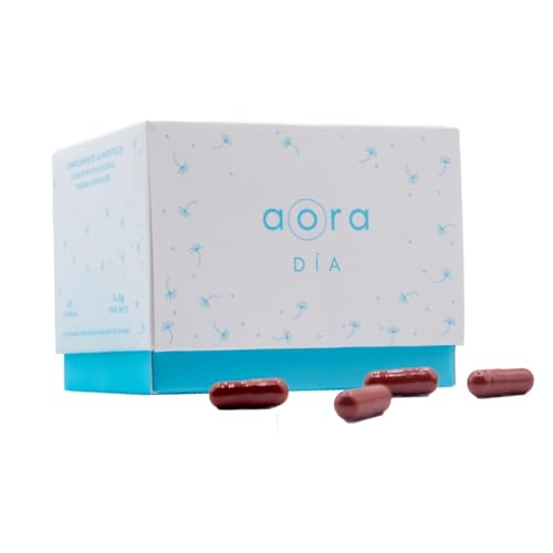 AORA Jour | Multivitamines | Augmente l'énergie de manière naturelle | Combat le stress | Réduit l'anxiété | Ashwagandha | Magnésium | Safran | Vitamine B6 | Rhodiola | AMLA | 30 capsules