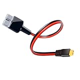 JacEnergy 10AWG Anderson Connector to XT60 50Amp Battery Quick Connect/Disconnect Connector for RC Battery Solar Portable Power Station and Solar Panels