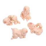 DOITOOL 4 Pièces Miniature Resin Child Models for Table Landscape Decor...