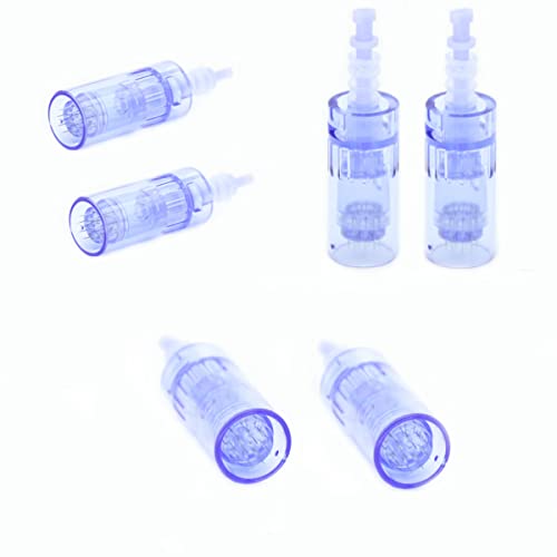 12PIN Ultima A6 Pen agujas dermapen a6 agujas 6 microagujas Agujas de repuesto puntas cartucho Slot bayoneta Regular para coche Derma Electri Ultima Dermapen A6 (6pcs) Cover