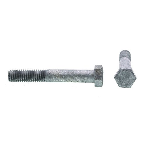 Image of Prime-Line 9059790 Hex Bolts, 3 /8 in.-16 X 2-1 /2 in., A307 Grade A Hot Dip Galvanized Steel (25 Pack)