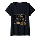 Photo Gallery donna junglist 93 varsity outline jungle music maglietta con collo a v Photo Gallery donna junglist 93 varsity outline jungle music maglietta con collo a v