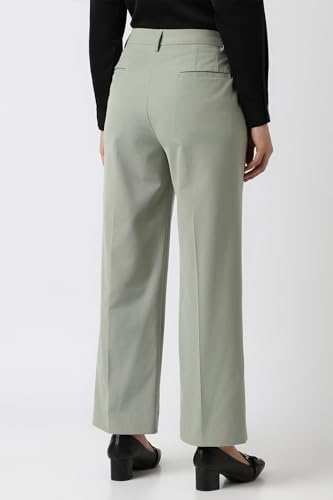Image of Van Heusen Women's Regular Fit Mid Rise Casual Straight Pants