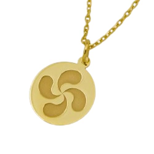 Croix basque collier argent 925 plaqué or résistant pour exprimer sereinement votre foi