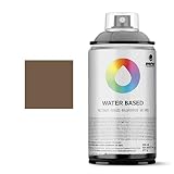 Mtn Montana Water Based 300 ml - Bomboletta Vernice Spray a Base d'acqua - RV139 Raw Umber Deep - Marrón Sequoia - ideale per diverse superfici dal vetro, al legno al metallo al cemento al polistirolo