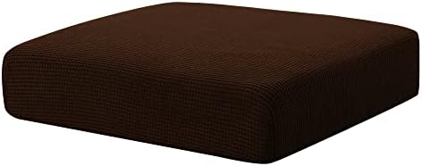 Hokway Couch Cushion Covers Stretch Cushion Covers Sofa Seat Cushion Slipcover Cushion Protector(Chocolate, Small)