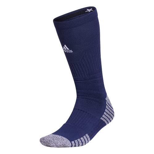 Adidas 5-Star Cushioned Crew Socks (1-Pair), Team Navy Blue/White, Large #TOP27