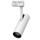 Foco Carril Trifásico 12W PROLUX RAIL Chip Led CREE, driver Tridonic, Blanco cálido