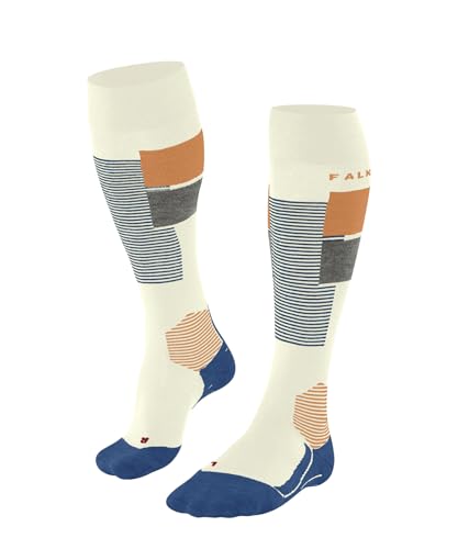 FALKE Calzini da sci da donna SK4 Advanced W Kh lana materiale funzionale caldo sottile 1 paio, beige crema 2080 Trend 37-38