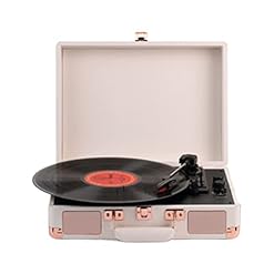 Vinyl Record Player Retro Suitcase Record Player Built-in Speakers Bluetooth Vintage Vinyl Player Durable Ruby Stylus 3… - Les Beatles, Paul McCartney, John Lennon, RIngo Starr, George Harrison
