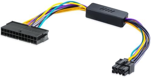 ATX 24-Pin to ATX 8-Pin Power Supply Adapter Cable for DELL Optiplex 3020/7020/9020 & Precision T1700 Compatible with DELL Motherboards H61 H81 Q77 Q87 B75 A75 Q75 Q65 13in/33cm