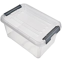 Curver 227898 Handy Box Plus Tapa con clip de plástico transparente 29 x 19 x 15 cm 6 L