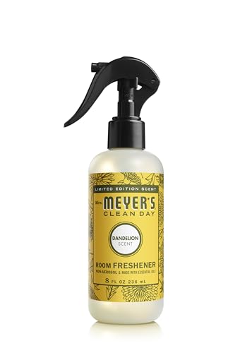 Mrs. Meyer's Clean Day Room Freshener, Dandelion Scent, 8 Ounce Non-Aerosol Spray Bottle