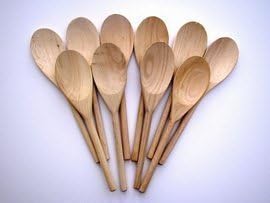 CRAFTWORLD 30 x WOODEN SPOONS