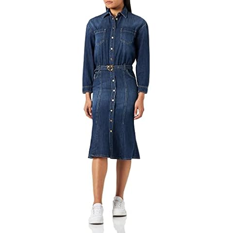 Pinko Latrato Vestido Pj867 Denim Fiss Informal Cover