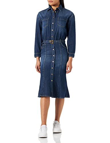Pinko Damen Latrato Pj867 Denim Fiss Lässiges Kleid,...