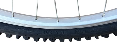 Baldy's 5 Speed 26" Silver Alloy Rear Mountain Bike Wheel + Tyre & Tube - Image 6