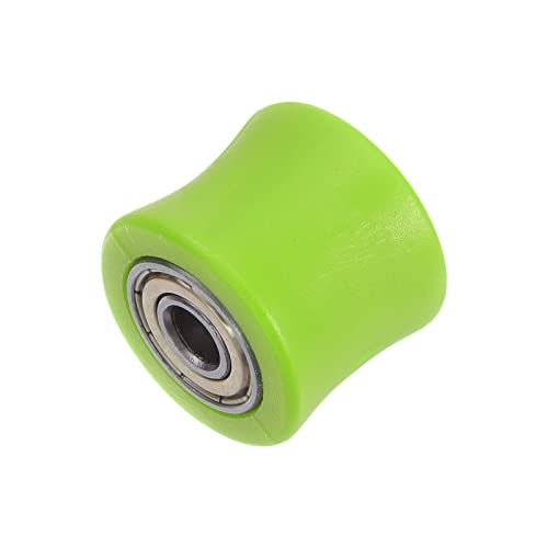 sourcing map Kettenrolle Riemen Scheibe Spanner 8mm Nylon Konkave Art Führung Radschieber für Mini Motorrad Dirt Fahrrad Atv Go-Kart Schiebetür Bewässerungsausrüstung Grün