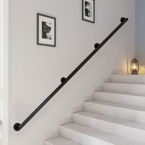 Rampe d'escalier intérieure pour sécuriser l'accès du garage au porche