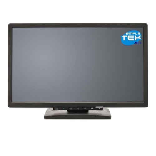 SIMPLETEK - E20T-6 20 LCD-Monitor | VGA DVI Audio in | Integrierte Lautsprecher | Basis, Netzkabel und VGA im Lieferumfang enthalten (generalüberholt)