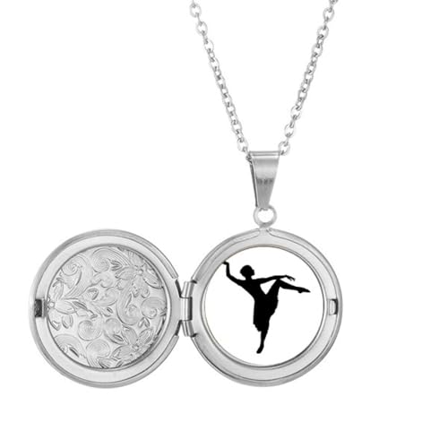 Pendentif en forme de danseuse classique avec son médaillon de danse fin