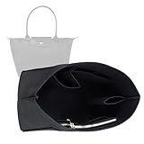 Purse Organizer Insert for longchamp Le Pliage Neo(Large) Handbags Insert Organizer 1012BLACK-L