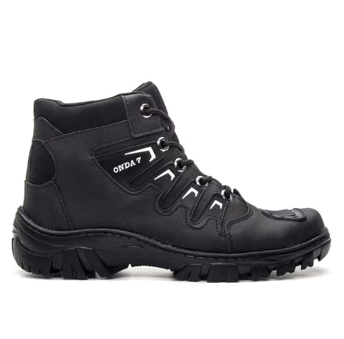 Bota Masculina Coturno Adventure Onda Conforto (Preto, BR, Adulto, Numérico, 44)