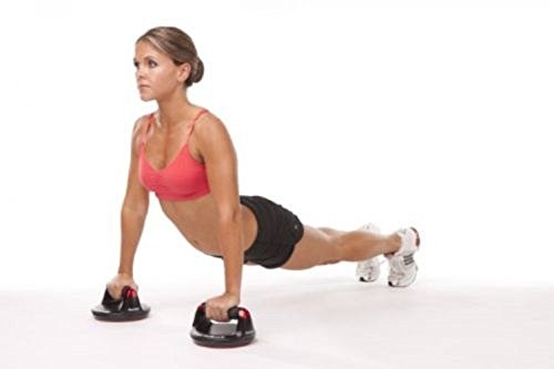 Perfect Pushup Elite - Rotating Handle Design with Steel Ball Bearings for Smooth, Effortless Handle Rotation - Ergonomic Grips, 8\" Base & Textured, Non-Slip Bottom Treads - Supports up to 400lbs