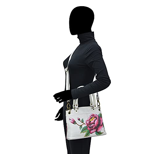 Image of Anna by Anuschka Women's Original Genuine Leather Hand-Painted Small Satchel - Leather Handbag for Women | Original