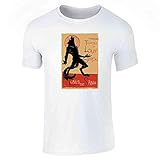 Pop Threads Loup Garou Noir Black Werewolf Parody Short Sleeve T-Shirt White 2XL