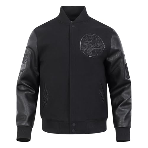 Image of Pro Standard Mens WNBA Classic Triple Black Varsity Jacket