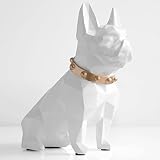 LUCBEI Spardose Französische Bulldogge Münze Bankkasten Sparschwein Figur Figur Home Dekorationen Münze Aufbewahrungsbox Halter Spielzeug Kind Geschenk Geldkasten Spardose Geschenk (Color : Wit)