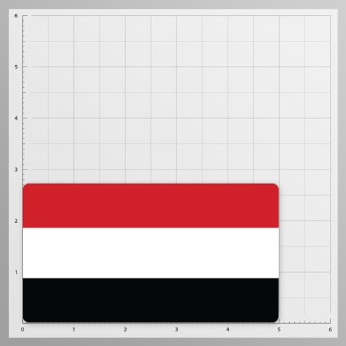Image of World Country Flag Decal Stickers - Two Pack - for Cars Windows Bumpers Laptops Tablets Tumblers Cups Walls (Yemen)