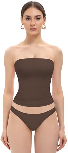 Image of MIRITY Y2K Sexy Double Lined Tube Top for Women - Basic Summer Going Out Tank Tops