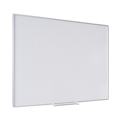 Planning magnétique émaillé tableau blanc quadrillé effaçable à sec 90x60