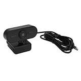 Webcam, Webcam USB 1080P HD USB 2.0 Visioconférence Plug and Play à Angle de 180° pour Les Cours en Ligne.