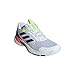 adidas Men's Crazyflight 6 Indoor Sneaker, White/Aurora Met./Semi Lucid Red, 9