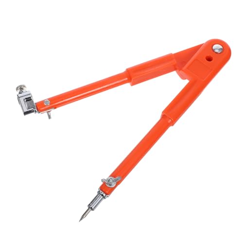 Homoyoyo Brújula para Carpintería de Metal Resistente con Portalápiz Marcador de Círculos Grande para Dibujo Técnico y Marcado Madera Herramienta Profesional para Carpinteros