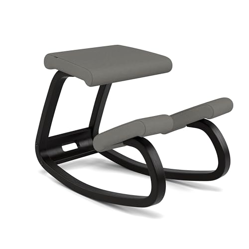 Varier Variable Balans Silla Ergonomica Negro/Gris Movimiento Natural Postura Oficina Estudio Hogar 10 Anos Garantia Calidad